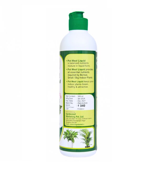 POT MEAL LIQUID - Best liquid fertilizer for Bigger Indoor Plants. Ready To Use Liquid Manure or liquid growth booster  (Liquid) - Image 3