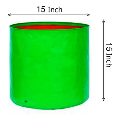 HDPE Grow bags 15*15 Inches 320 GSM UV treated bags. Top quality grow bags durable up to 5-6 years