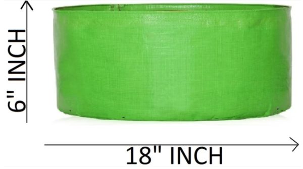 HDPE Grow bags 18*6 Inches 320 GSM UV treated bags. Top quality grow bags durable up to 5-6 years